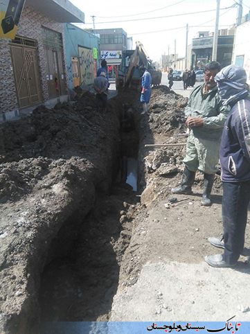اصلاح شبکه فاضلاب زابل توسط شرکت آبفا