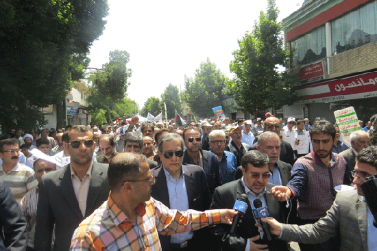 روز قدس در قاب دوربین خبرگزاری‌های قزوین