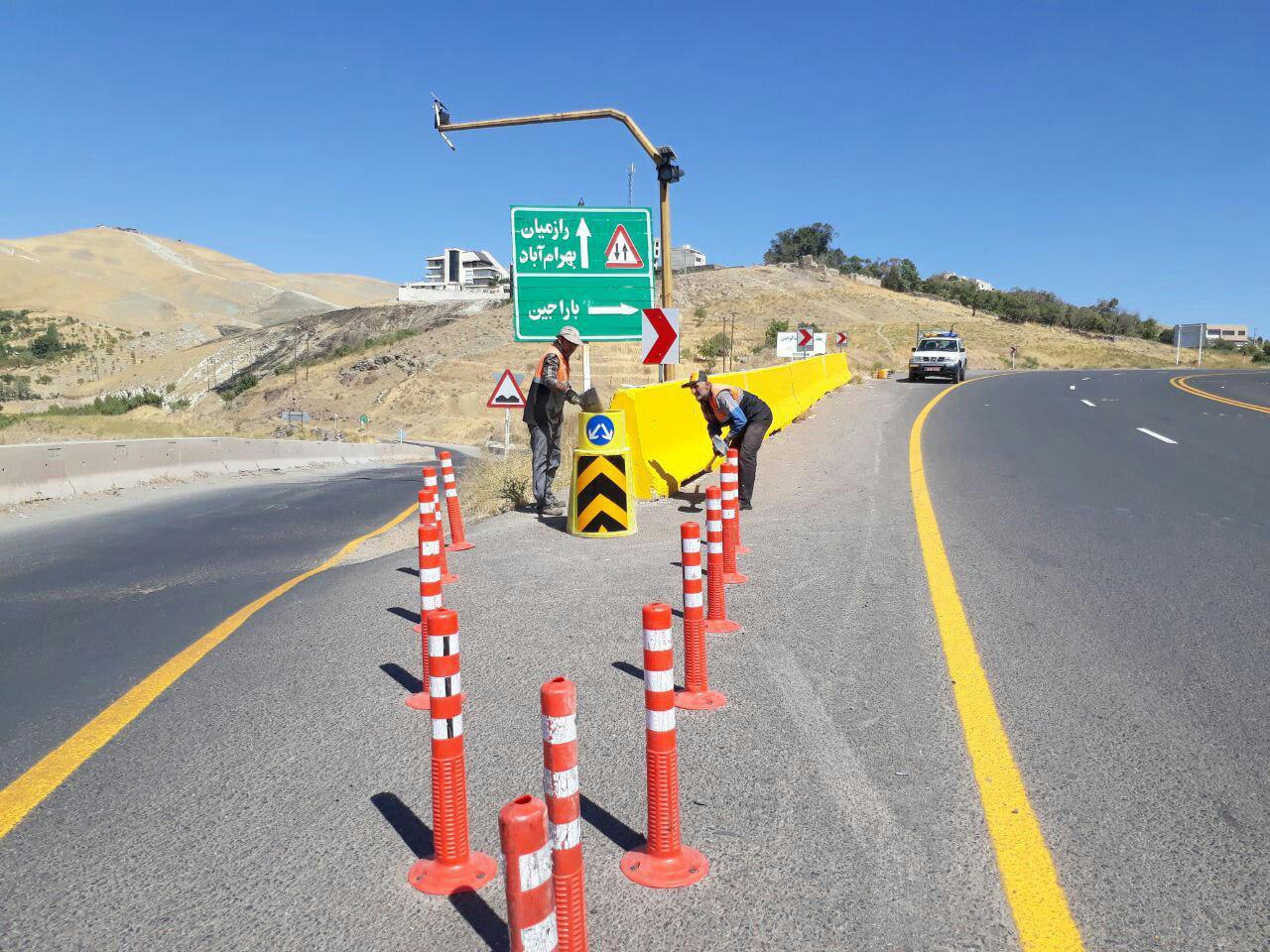 ایمن سازی محور دور راهی فدک ایمن سازی محور دور راهی فدک