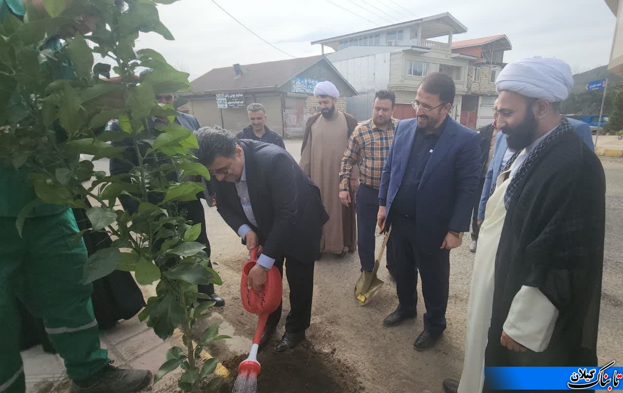 کاشت ۱۵۰۰ اصله نهال در کومله همزمان با هفته منابع طبیعی